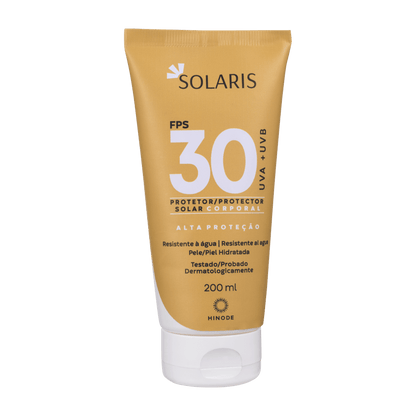 Protector solar corporal Solaris UVA y UVB SPF 30 200ml