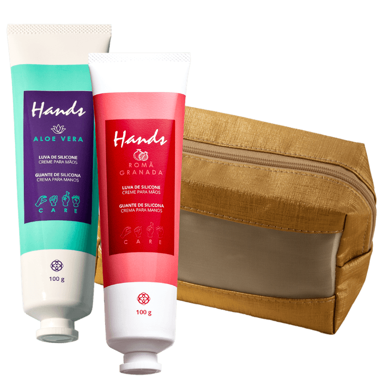 Kit Luvas de Silicone Hands e Necessarie