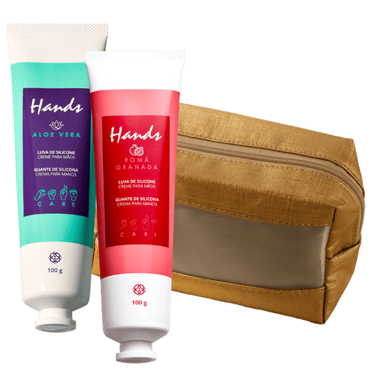 Kit Luvas de Silicone Hands e Necessarie